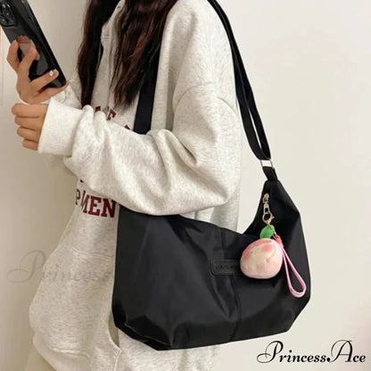 Basic University Style Nylon Spacious Crossbody crossbody-250126