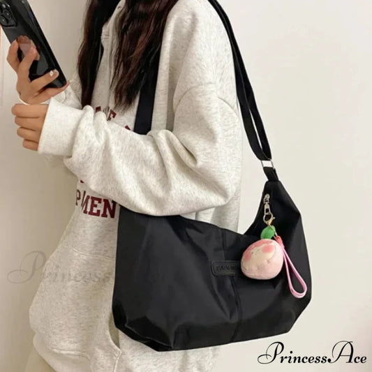 Basic University Style Nylon Spacious Crossbody crossbody-250126