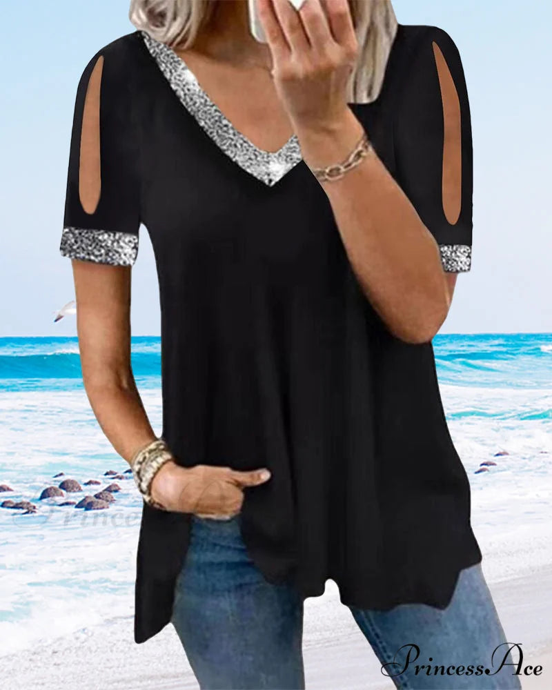 Basic V-neck Tee