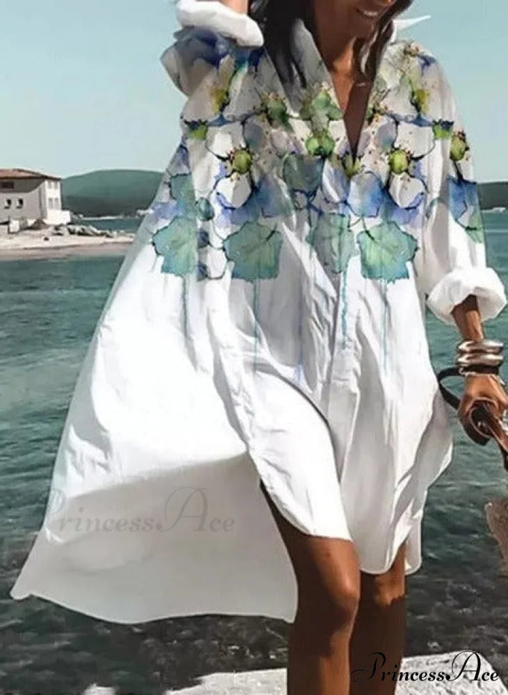 Beach Shirt - Kelly Green blue / S