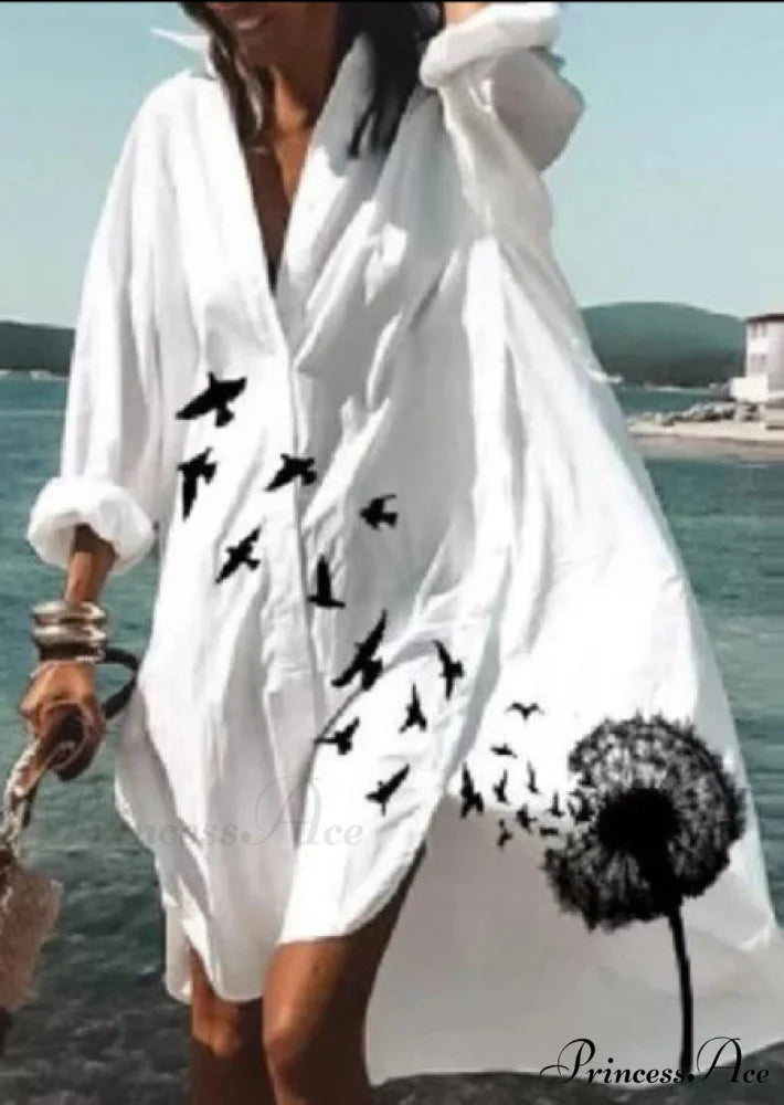 Beach Shirt - Kelly White / S