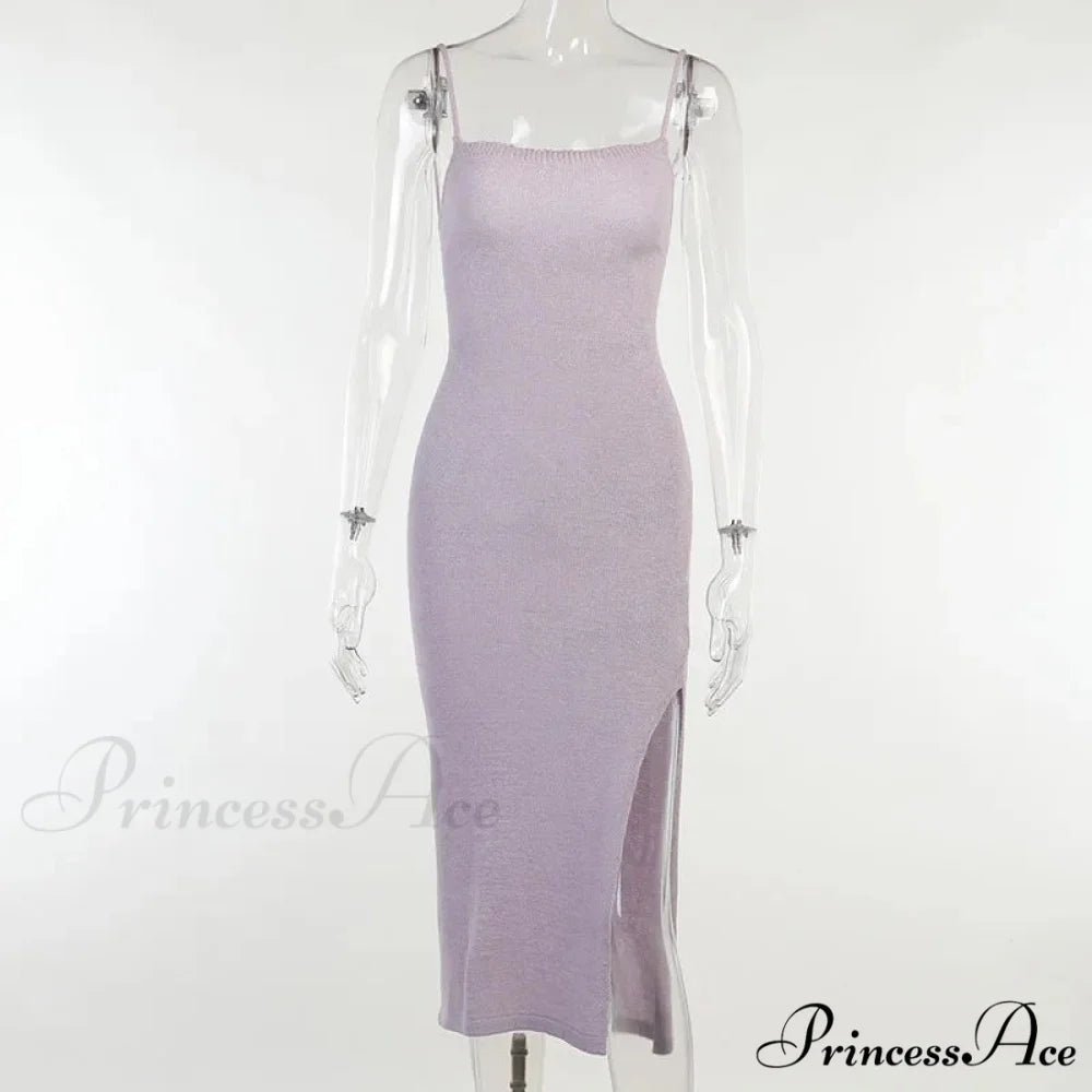 Beachwear Holiday Winter Knitted Sweater Spaghetti Strap Strapless Backless Lace Up Female Beach Bodycon Dress