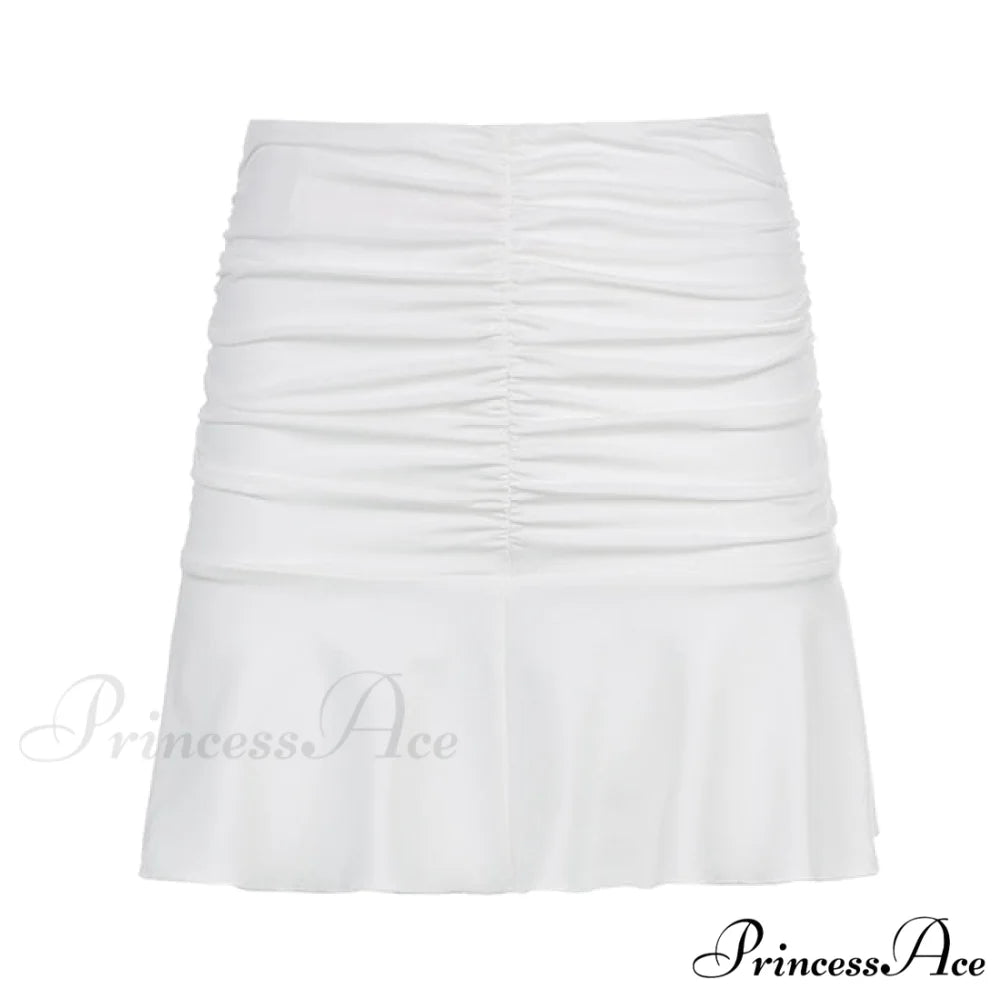 Beachwear White Accessory Harajuku Skirts white 1 / S
