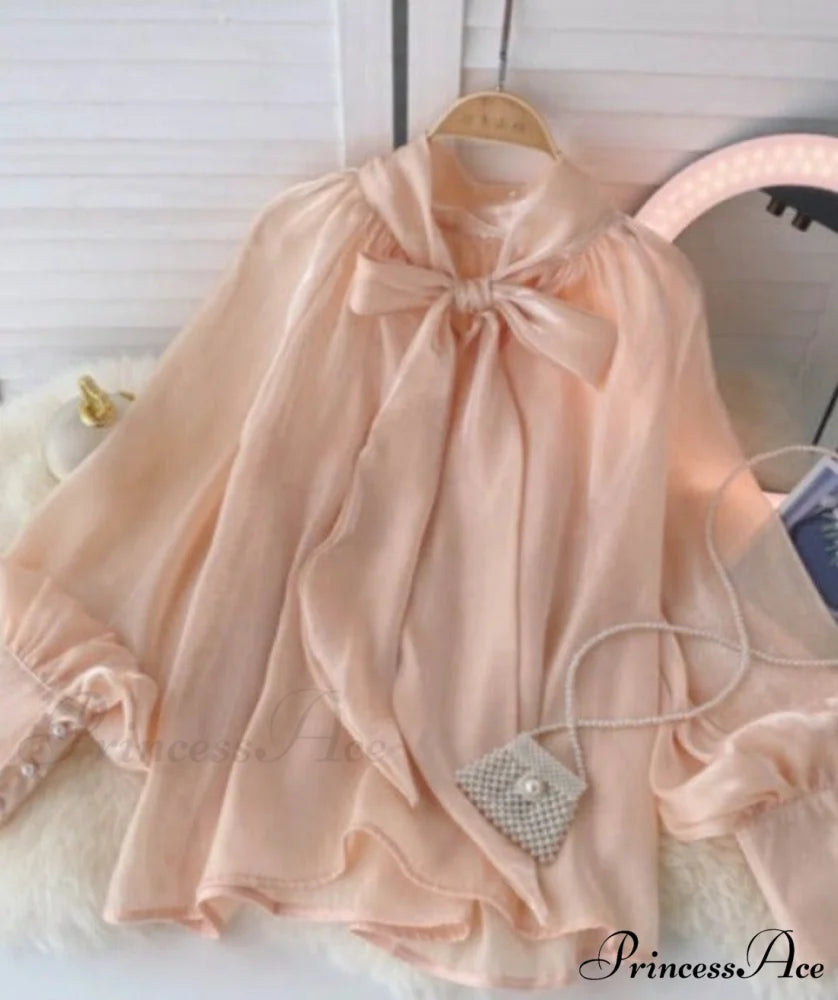 Beatrice Blouse Peach / One Size