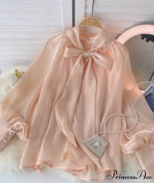 Beatrice Blouse Peach / One Size