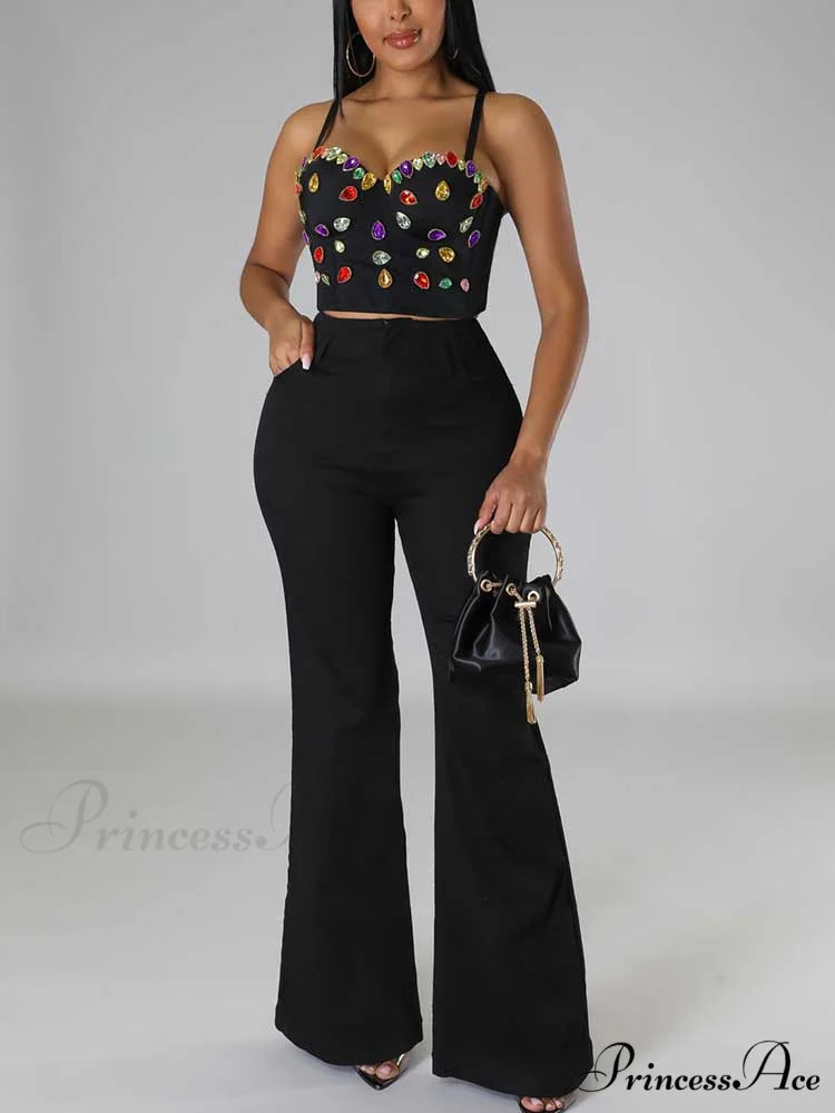 Bee Embroidery Graceful Mules Flat