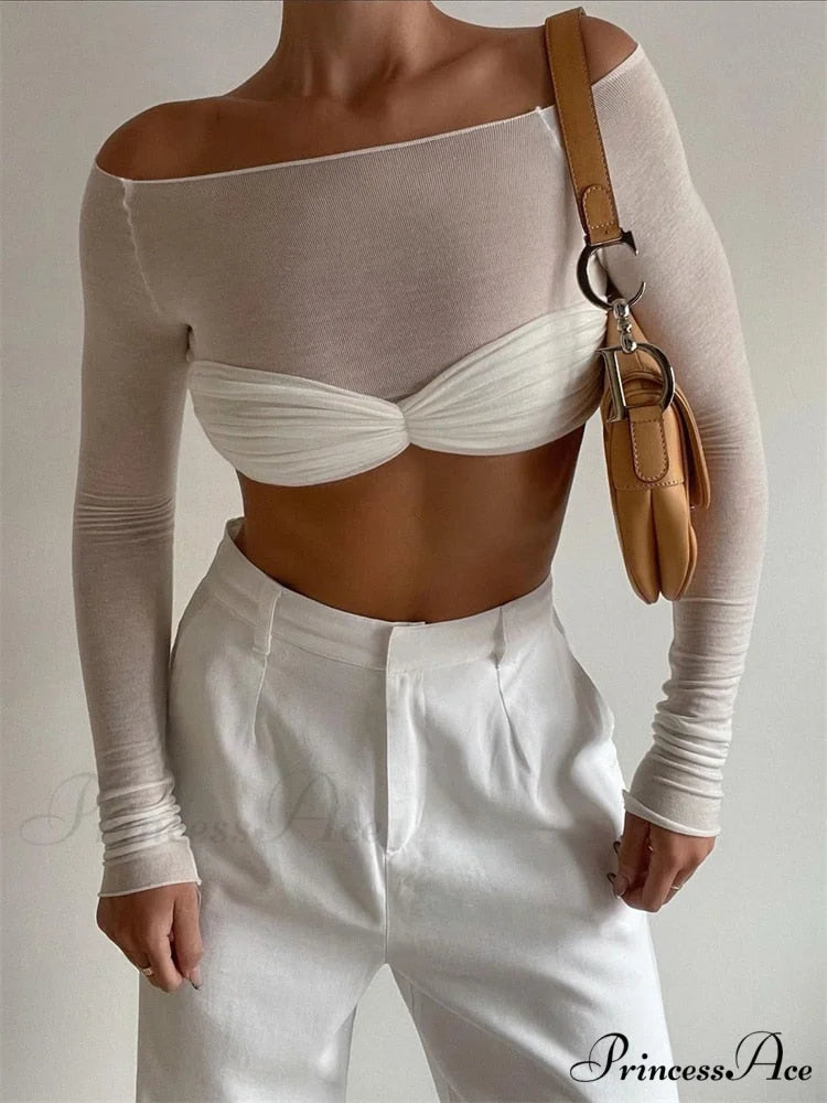 BELINA Elegant TOP Mini White / S