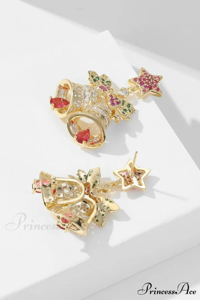 Bell with Earrings Pentagram Zircon