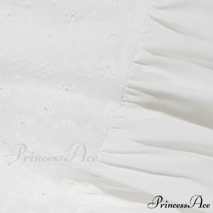 Belle White Stylish Midi Dress