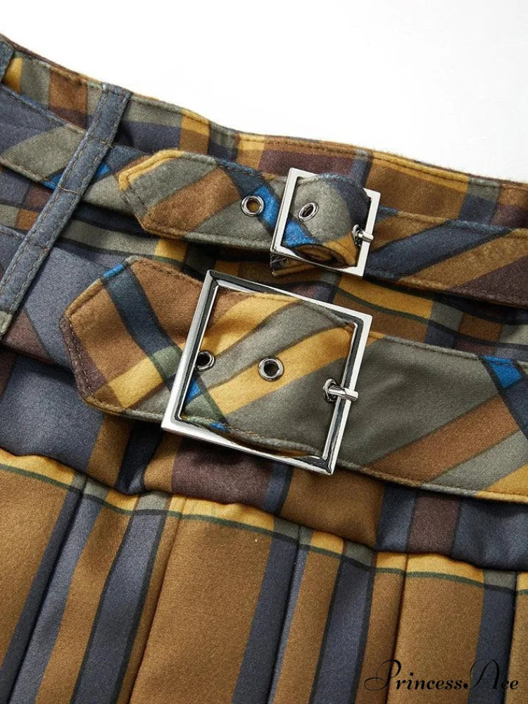 Belted Blue Graceful Wash Boyfriend Jeans