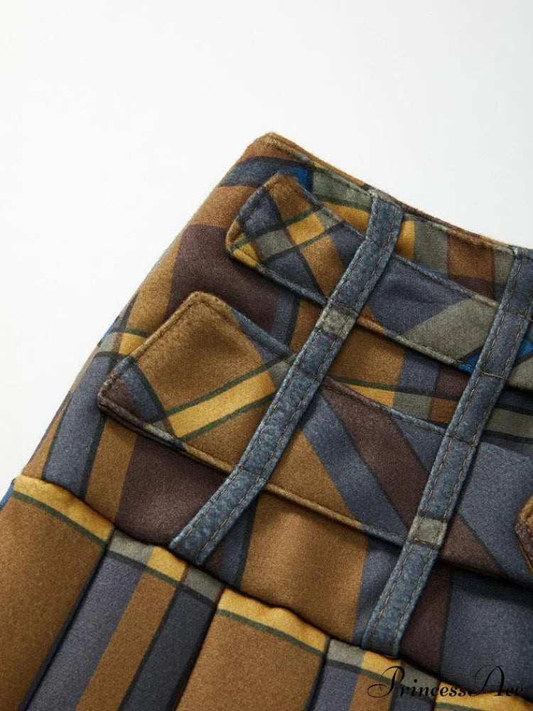 Belted Blue Graceful Wash Boyfriend Jeans