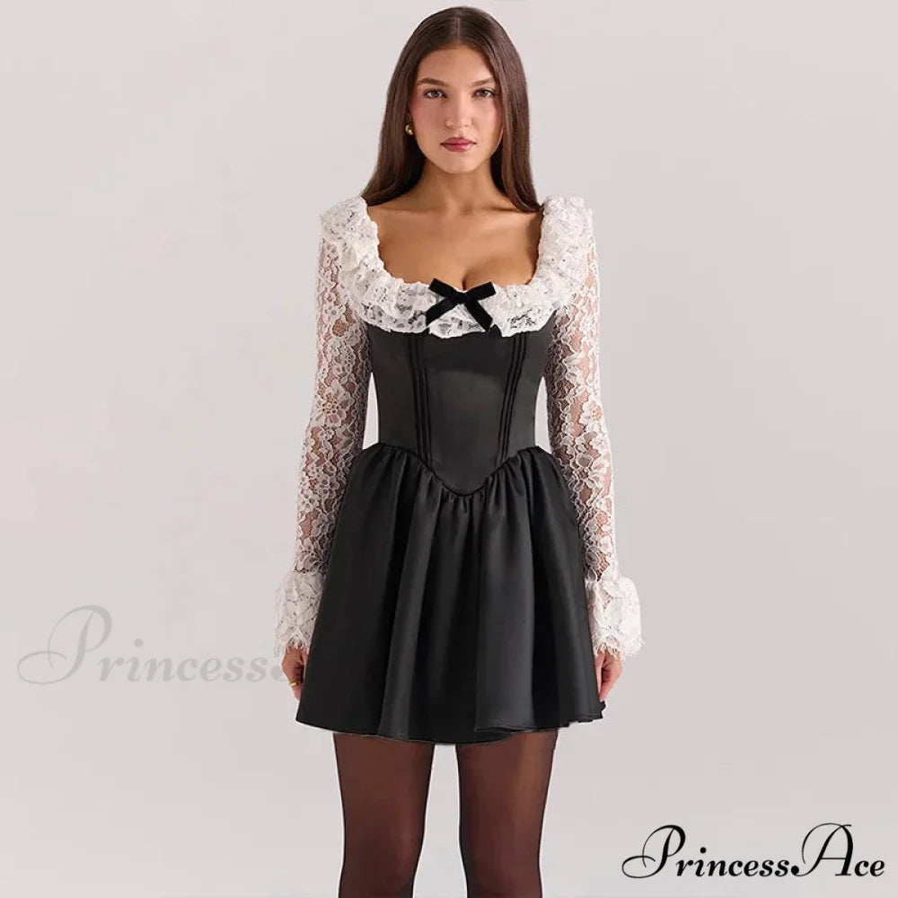 Belted Folded A-line Holiday Dress vacationdress-250223