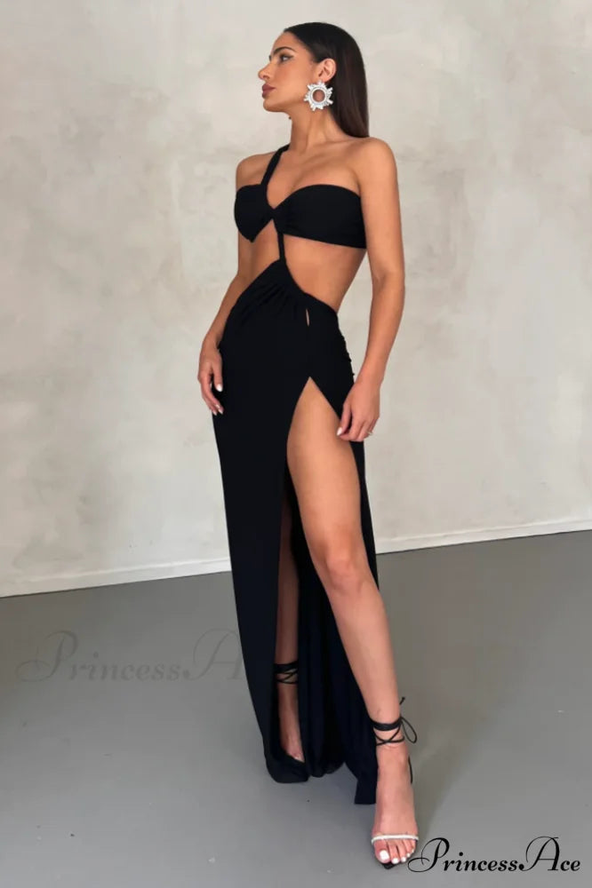 Berenice Elegant Eve Gown S / Black