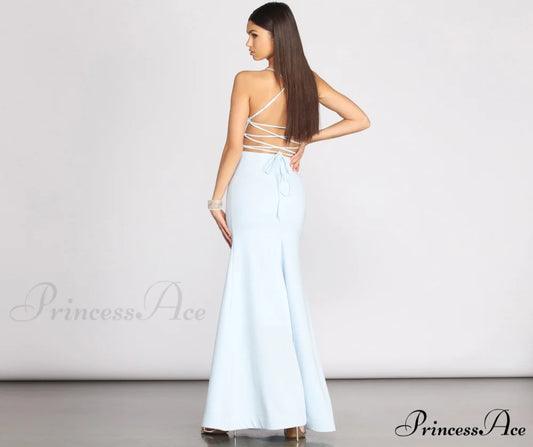 Billie Crepe Lace Charming Up Mermaid Gown