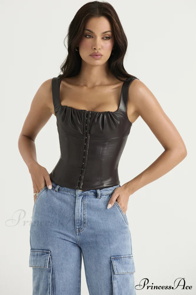 Bitter Elegant Chocolate Corset