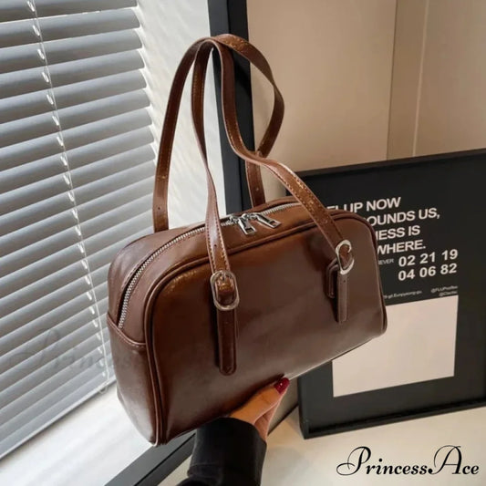 Black-and-White Style Boston Shoulder Crossbody Bag shoulder-250126