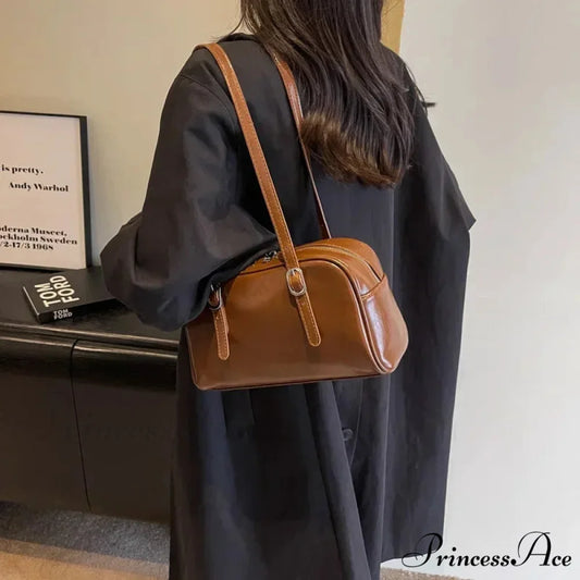 Black-and-White Style Boston Shoulder Crossbody Bag shoulder-250126