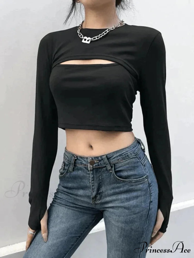 Black Cami Top & Modern Flare Leg Pants Set