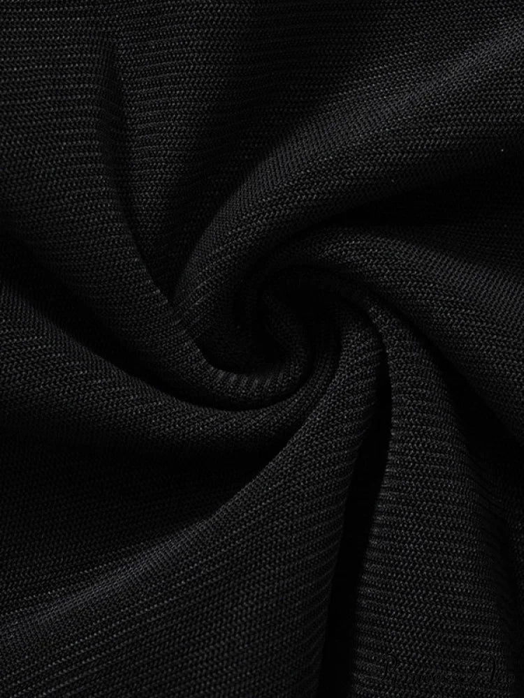 Black Off Shoulder Trendy Long Sleeve Mini Dress