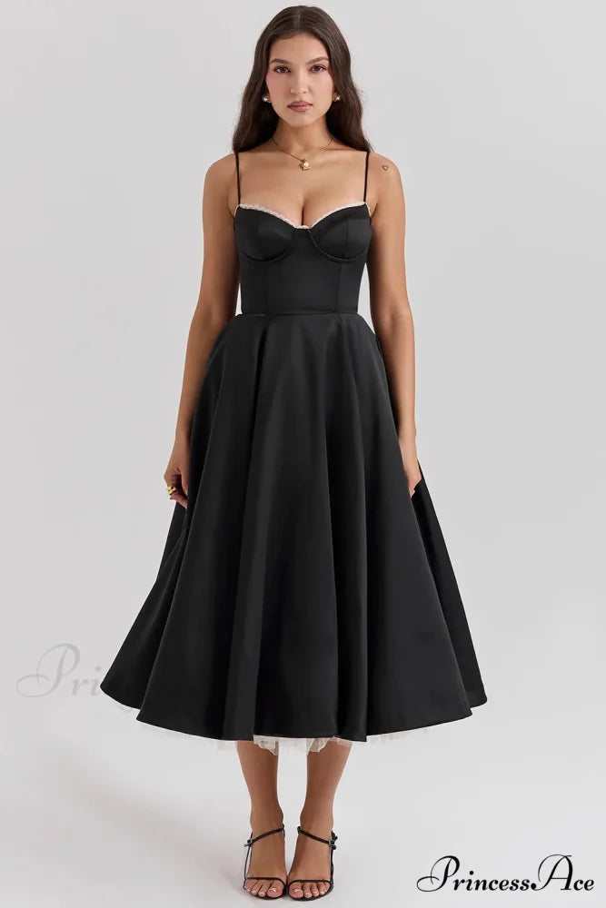 BLAKE Elegant MAXI DRESS Black / XS