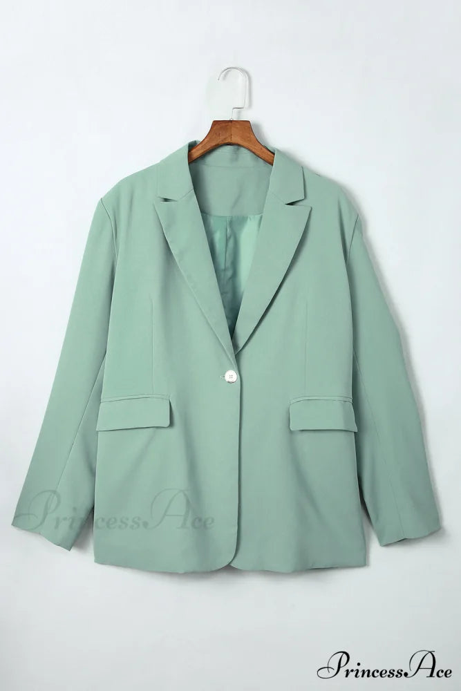 Blazer One-Button Flap with Pocket Gum Leaf / S
