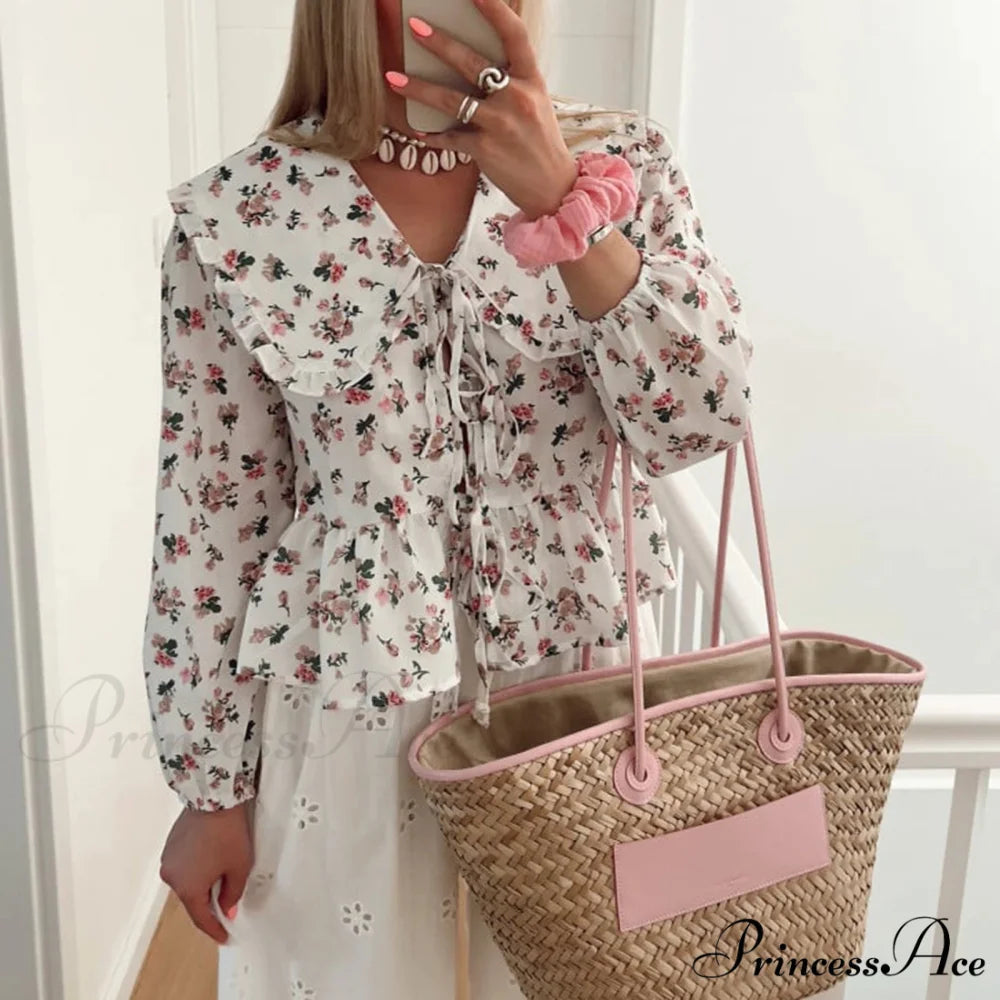 Blooming Babydoll Frilled Blouse blouse-250223