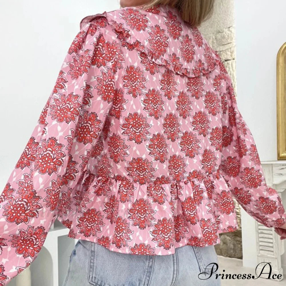 Blooming Babydoll Frilled Blouse blouse-250223