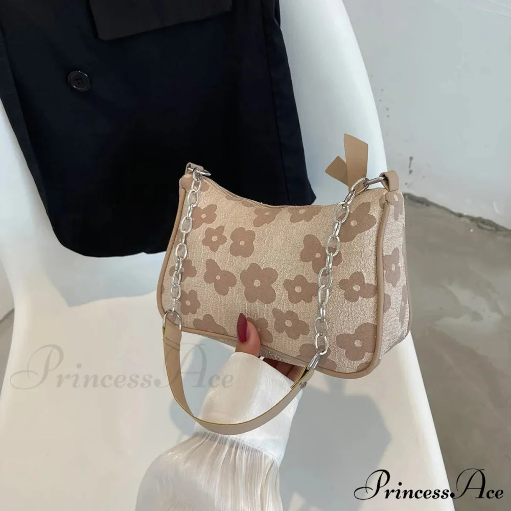 Blossom Design Handle Armpit Shoulder Bag color4 shoulder-250126