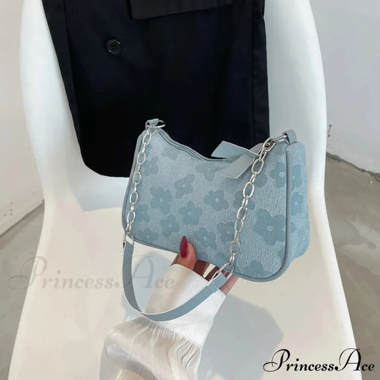 Blossom Design Handle Armpit Shoulder Bag color5 shoulder-250126
