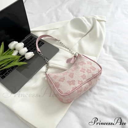 Blossom Design Handle Armpit Shoulder Bag color6 shoulder-250126