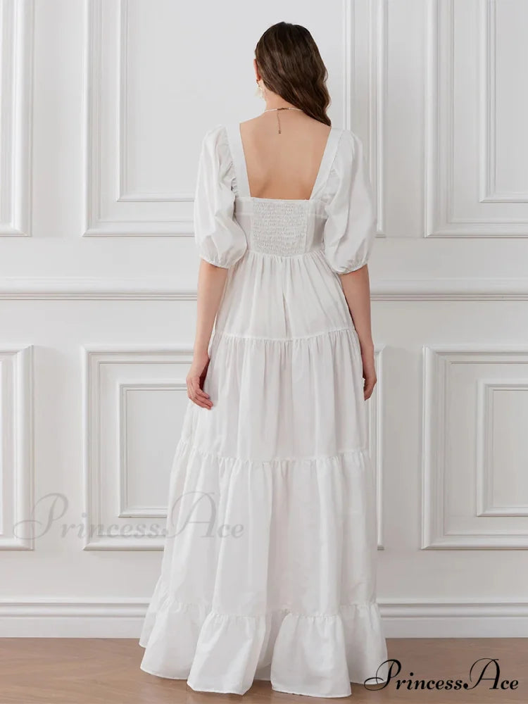 Blossom Stitched Draped A-Line Floral Dress floraldress-250126