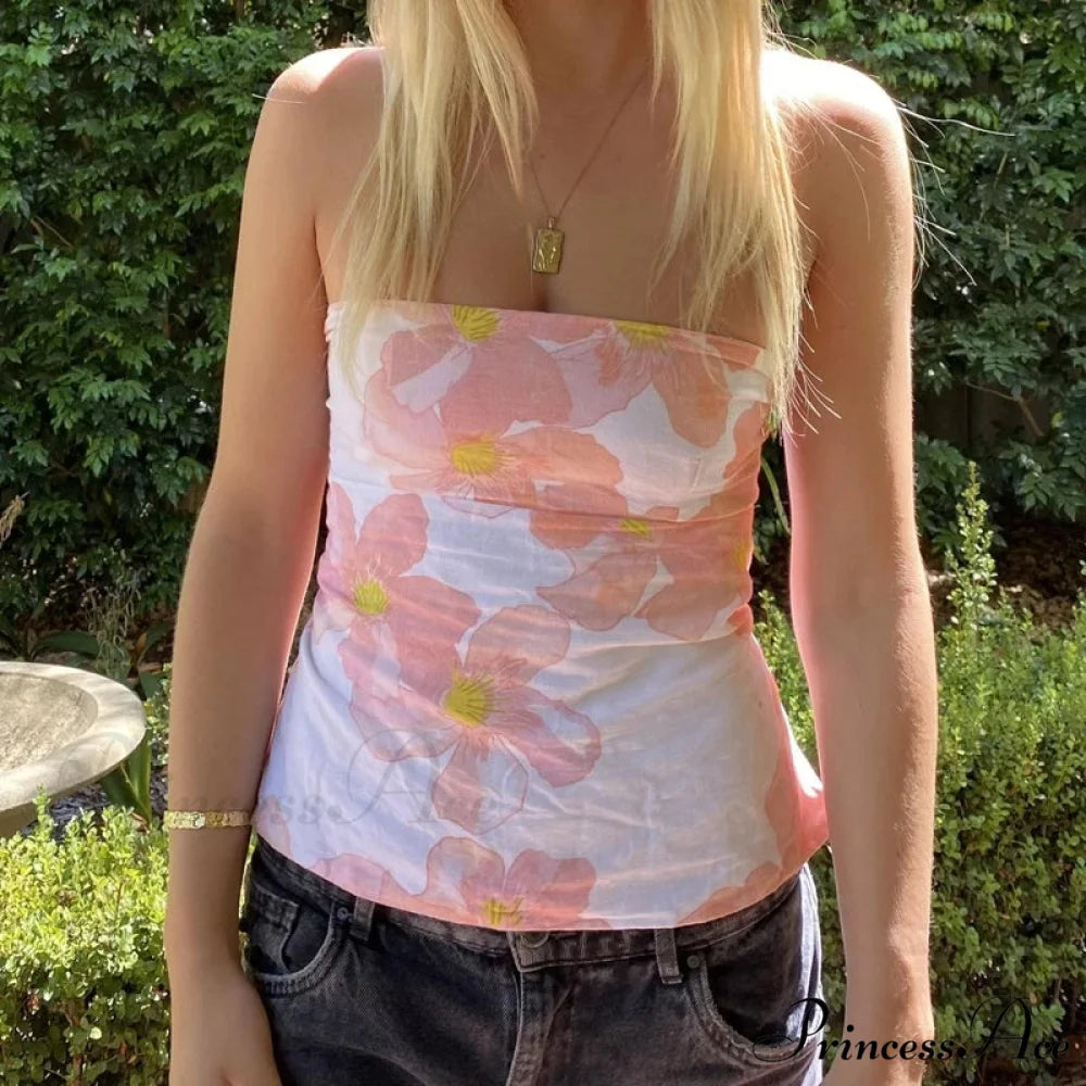 Blossom Tie Rearless Crop Top croptop-250223