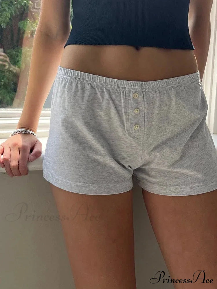 Blossoming Affection Banded Lounge Short white2 / S short-250223