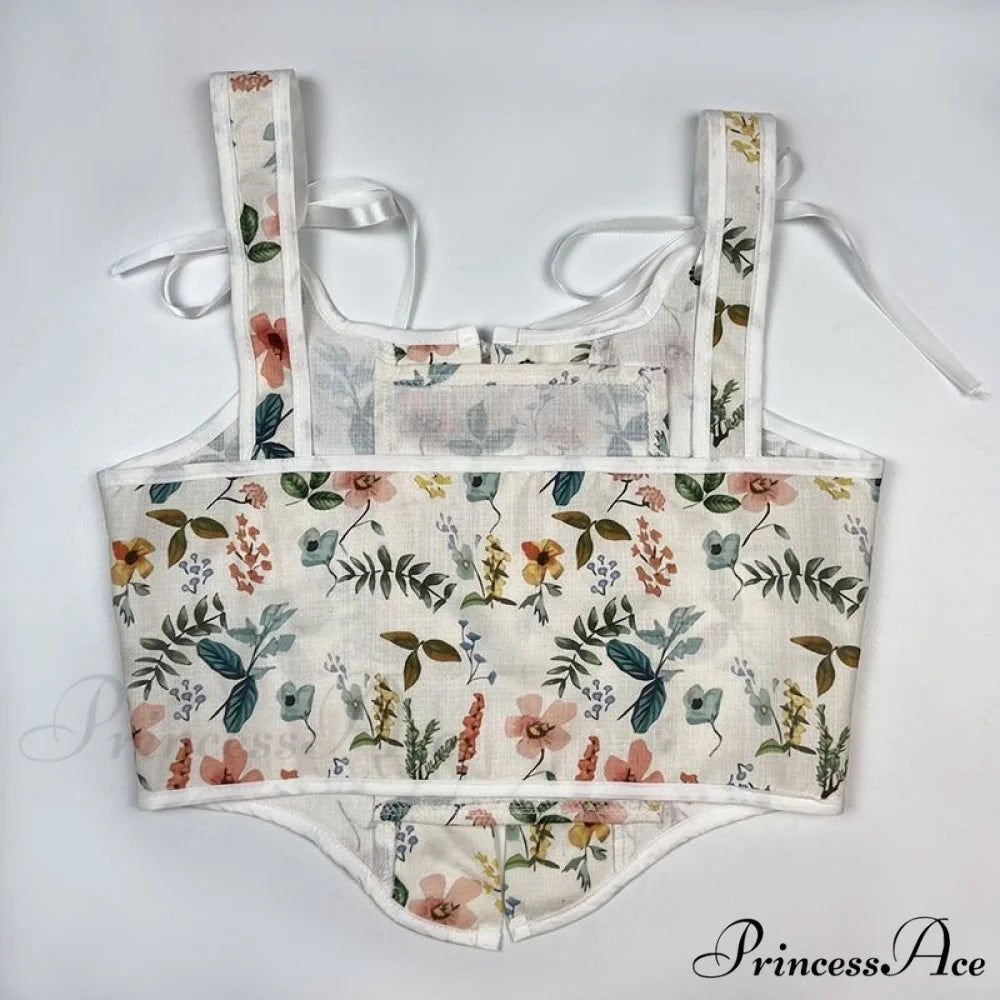 Blouse High Flowered Street Halter Vintage Top Design Women Designer for - Party Corset - Clubwear