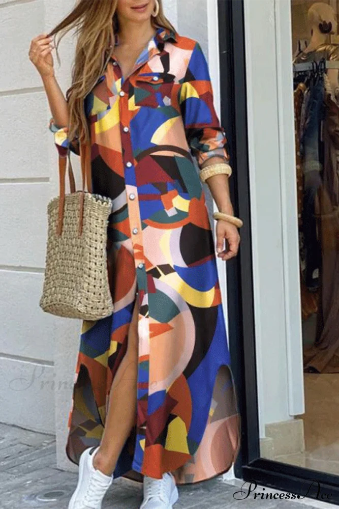 Blouse Patchwork Design Dress Colour / S