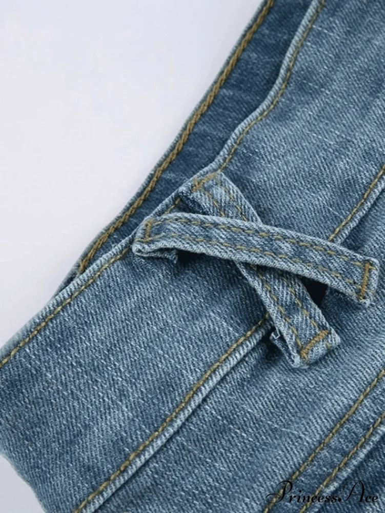 Blouse Wide Leg Pant Modern Matching Set - Royal Blue