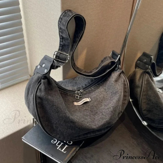 Blue Adjustable Strap Crossbody Shoulder Bag shoulder-250126