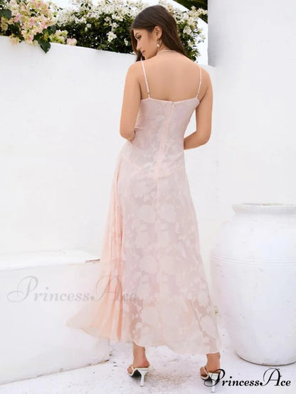 Blush of Elegance Charming Lace Maxi Dress