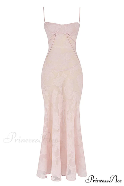 Blush of Elegance Charming Lace Maxi Dress