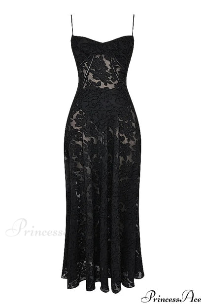 Blush of Elegance Charming Lace Maxi Dress