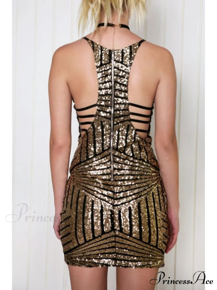 Bodycon Cami Sequins Dress