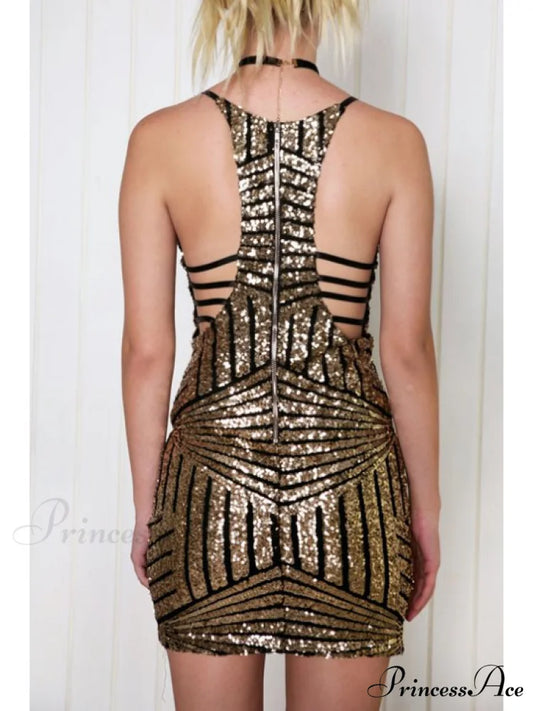 Bodycon Cami Sequins Dress