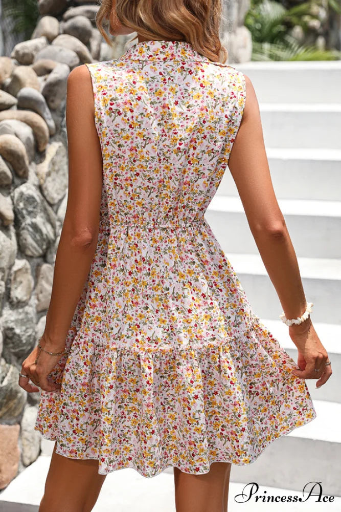 Bohemia Print Knot Front Modern Split Side Maxi Dress