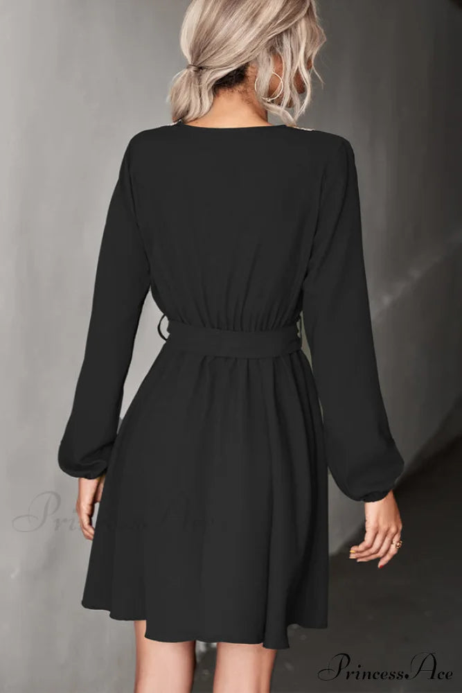 Bohemia Smocked Bust Trendy Long Sleeve Printed Dress