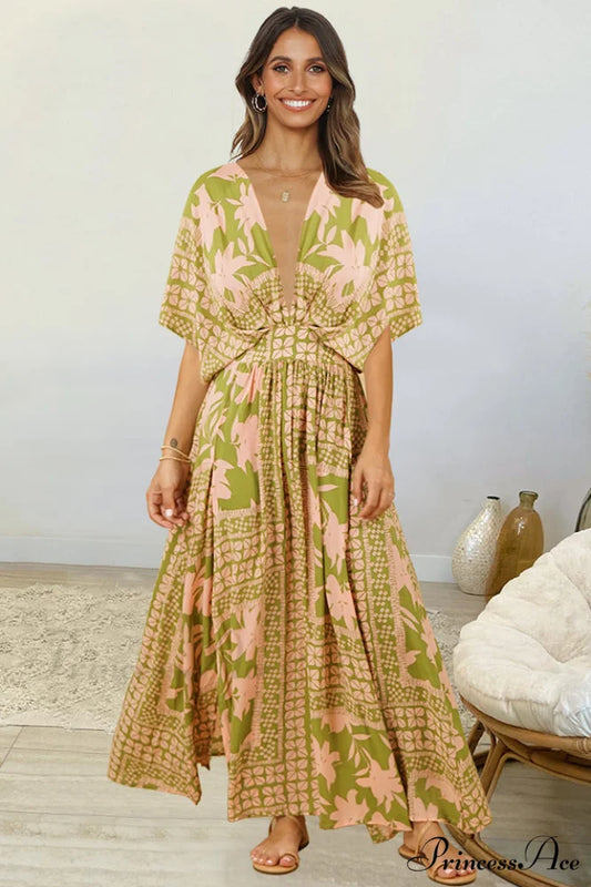 Bohemian Elegant Floral Dress S / 1#