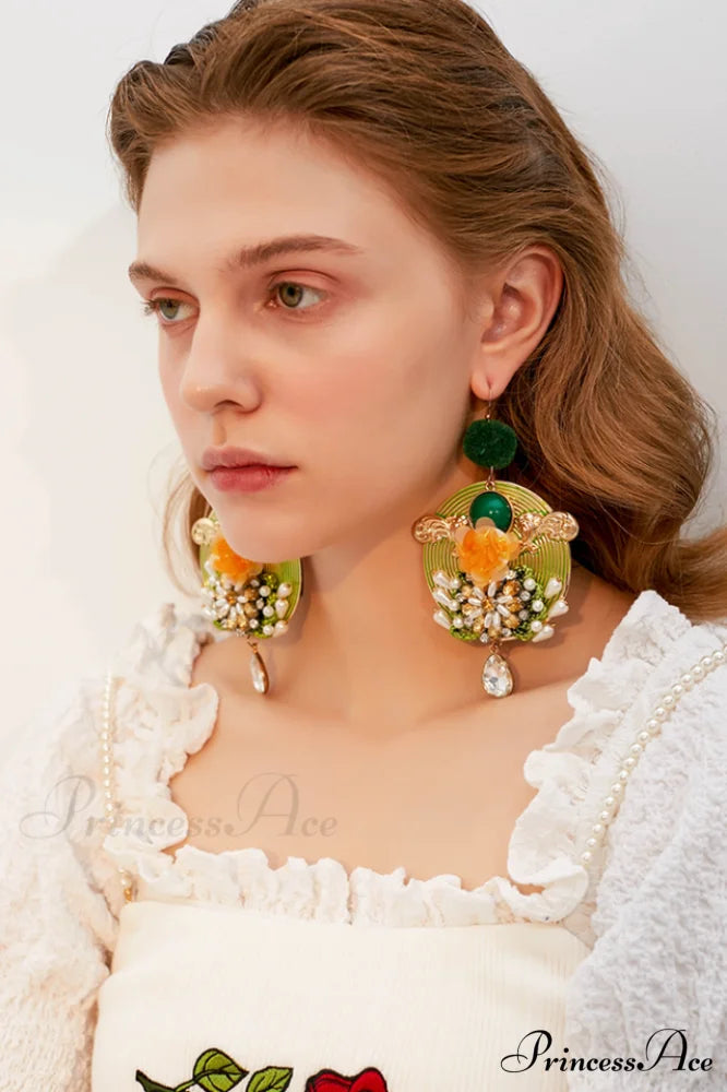Bohemian Elegant Flower Earrings Picture