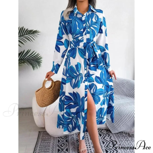 Bohemian Seaside Vacation Flowered Tunic Dress oldfloraldress-250126