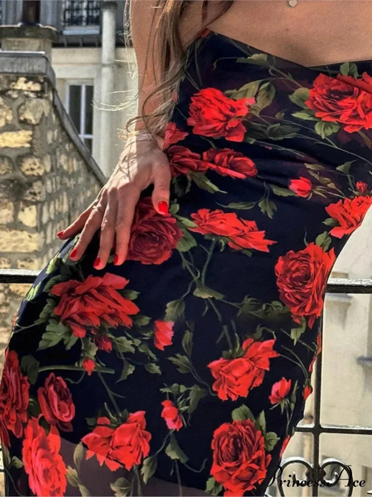 Bohemian Trim Fit Patterned Off-The-Shoulder Flowered Dress floraldress-250126