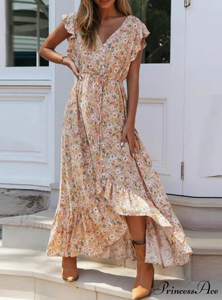Bohemian Warm-Season Full-Length Dress