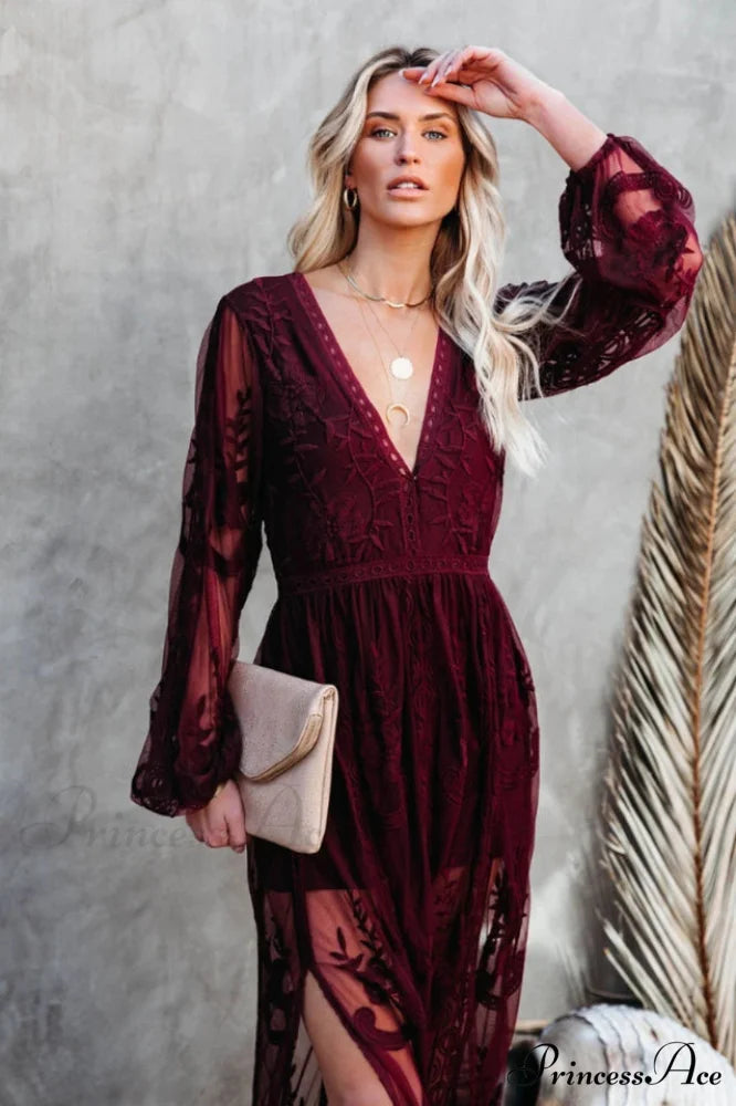 Boho Lace Stylish Maxi Dress